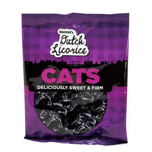 Gustaf's Dutch Licorice Cats Bag Candies, Gummies & Licorice Licorice